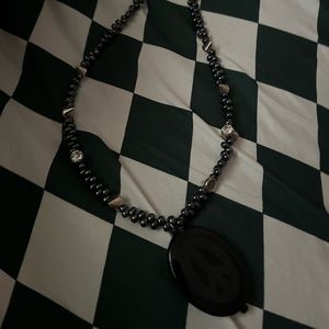 Peace and punk handmade necklace